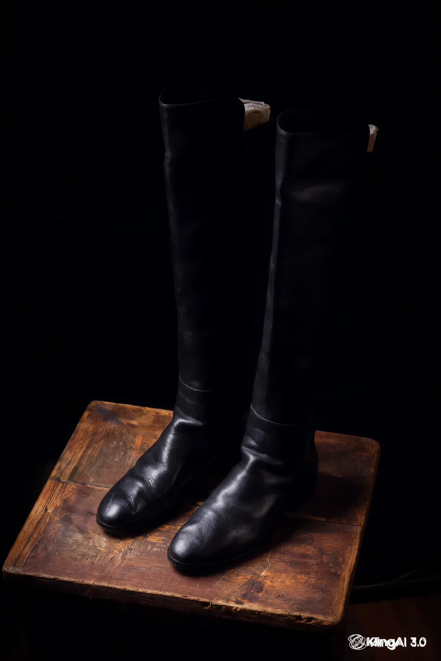 Tall leather riding boots restored and conditioned